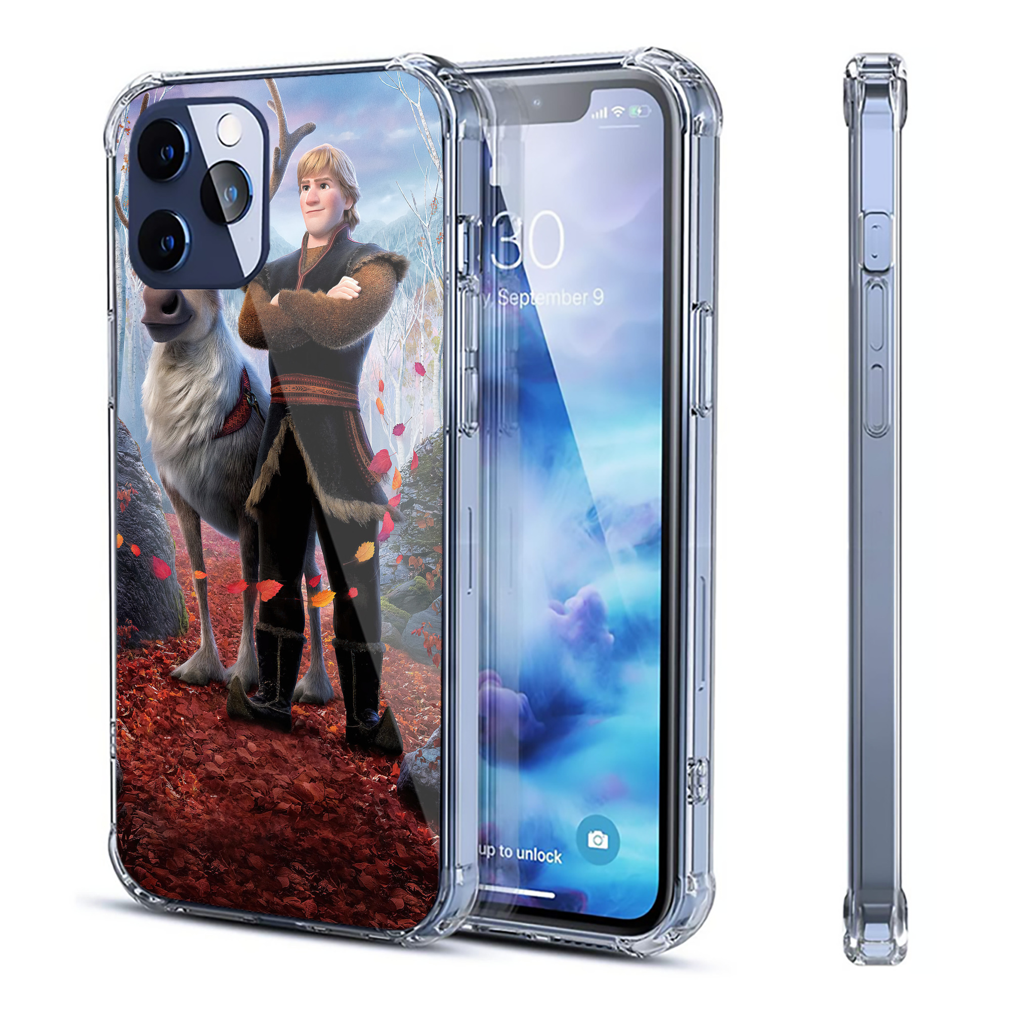 （画像用） アナと雪の女王 アンナ エルサ Frozen Anna Elsa 【iPhone 12シリーズ対応】透明スマホケース（クリアソフトケース）